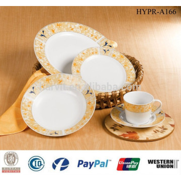 Ensembles de dîner en porcelaine ronde 20pcs bon marché en Chine